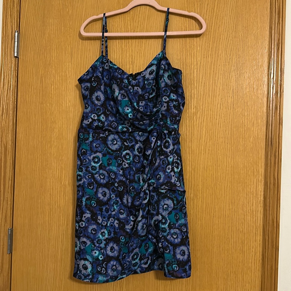 Blue Patterned Lauren Conrad Dress